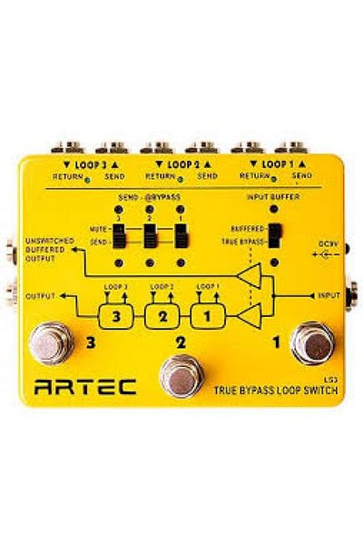 ARTEC Ls3 - Three Channel Loop Switch Pedal