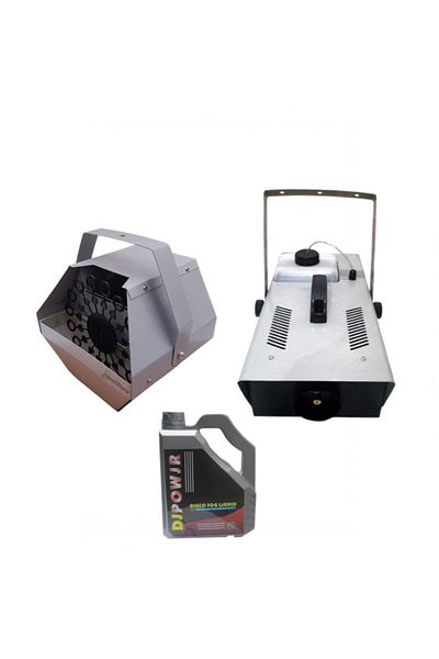Depox Balloon Machine Package, Professional Smoke Machine And 5 L Smoke Liquid, Stainless Steel, Remote