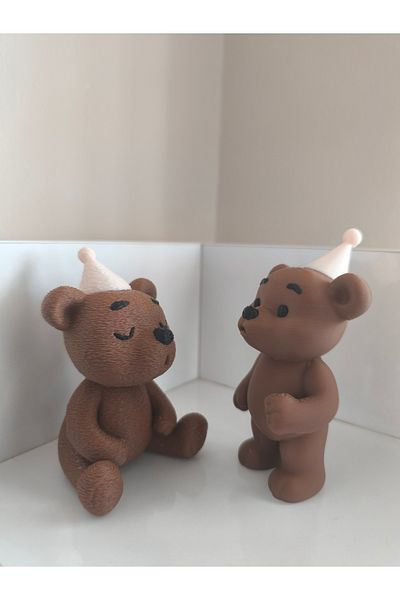 Alwin3d 2 Candle Blowing Teddy Bear