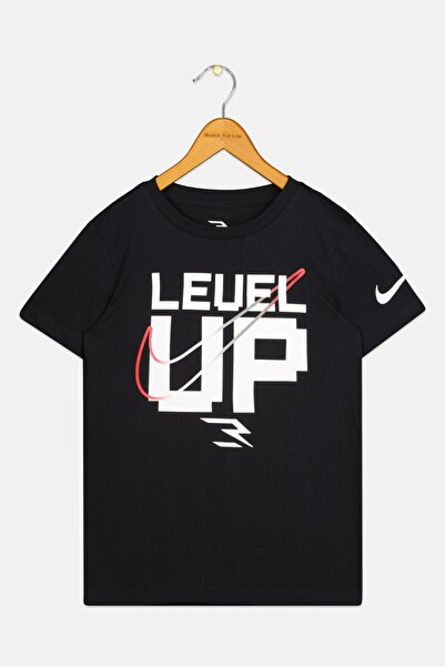 Nike 3Brand by Russell Wilson Kids Boy Sportswear Fit Short Sleeves Training T-Shirt, Black