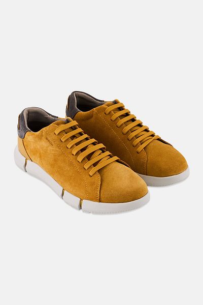 Geox Men U Adacter A Lace Up Casual Shoes, Mustard