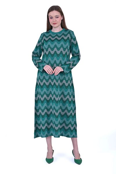 Invee INVEE 6838 Rochie tricotată verde