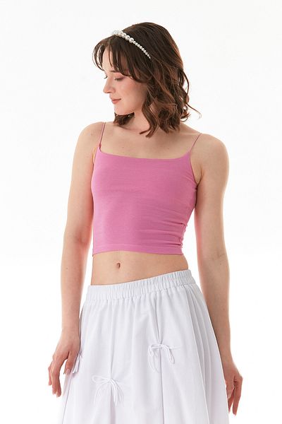 Fulla Moda Basic String Strap Bustier