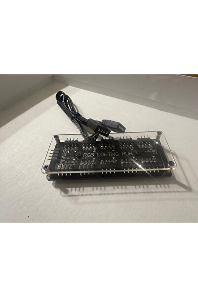 KEEPRO 4 pin rgb fan replicator 4 pin 10 port argb fan replicator splitter