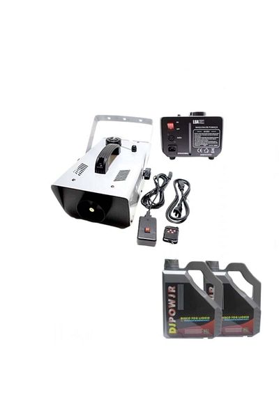 Depox Professional smoke machine and smoke liquid set 9 l, remote control, 1500 w