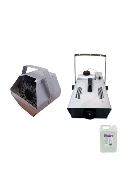 Depox Balloon Machine Package, 5 L Balloon Liquid And Professional Smoke Machine, Stainless Steel, Remote
