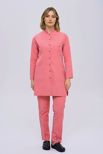 TIPTEKS Alpaca Hijab Surgical Nurse Uniform and Doctor Lawyer Collar Snap Fastener Hijab Uniform Set
