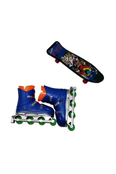 Depox Set mini figurine IdeallStore, Finger Maniac, skateboard, role, multicolore
