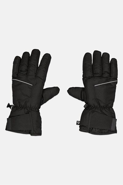 RBX Men 1 Pair Textured Ski Gloves, Black