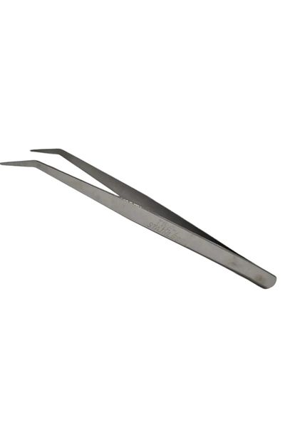 BEİLYS COSMETİCS & ACCESSORY Pensetă cu vârf curbat de 15 cm - Pensetă de lucru - Pensetă overlock și lungă