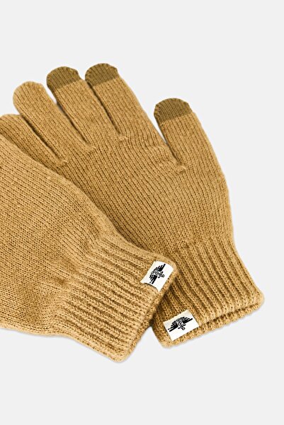 Dockers Men 1Pair Knitted Gloves, Dark Khaki