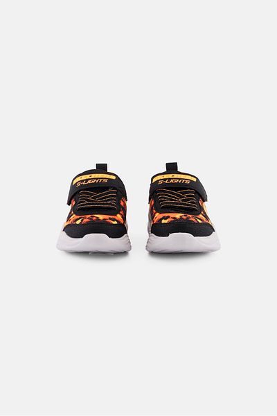 SKECHERS حذاء رياضي إروبترز رولدن للأولاد الصغار بإغلاق فيلكرو، أسود