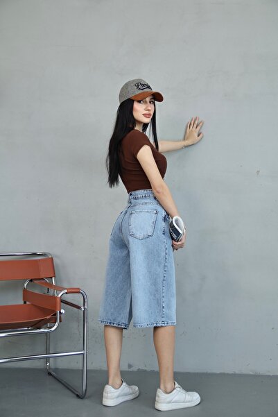 shop BAGGY KAR YIKAMA JEAN ŞORT BERMUDA