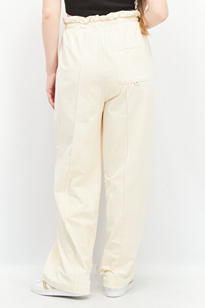 Puma Women Sportswear Fit Embroidered Infuse Paperbag Outdoor Pants, Beige