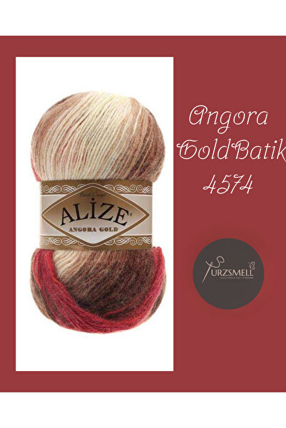 urzsmell ANGORA GOLD БАТИК В'ЯЗАНА ПРЯЖА ШАЛИК АТКИ БЕРЕТ КОТТЕН %20 ВОВНА %8...