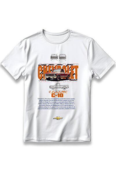 EZG Business Μπλουζάκι CHEVROLET Classic C10 Unisex 100% Βαμβακερό Άνετο Μπλο...