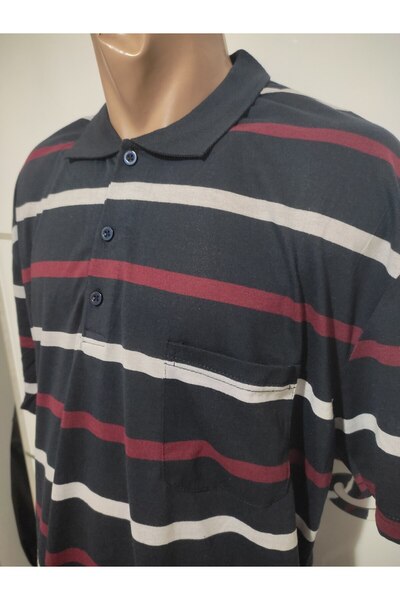 MERTER TRİKO BATTAL POLO YAKA Cepli baba tişörtü