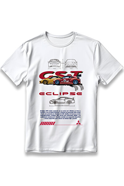 EZG Business Tricou MITSUBISHI ECLIPSE Unisex 100% bumbac, confortabil, cu im...