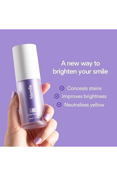 Hismile سيروم تصحيح لون الأسنان V34 لتفتيح الأسنان 30 مل