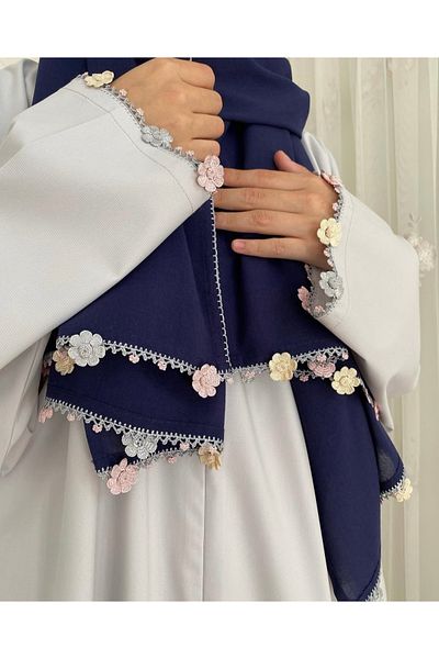 Nimet Abla Butik Hand Embroidered Prayer Robe Suit