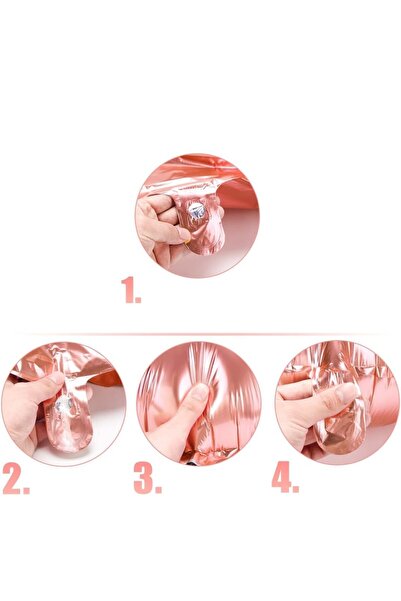 Flippy Foil Balloon, Number 8, 81 cm, For Air or Helium, Bulk, Rose Gold