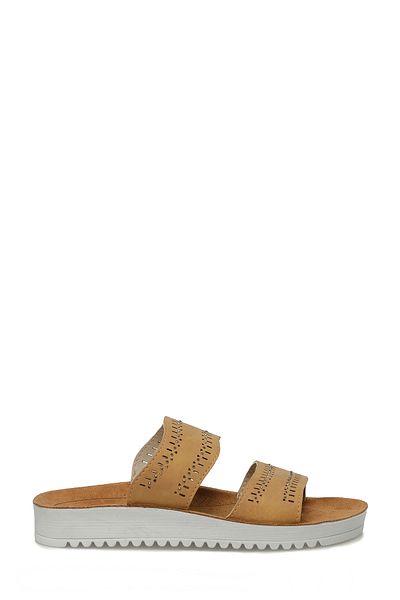 Polaris 405223 .Z4FX Mustard Γυναικείες Flat Παντόφλες