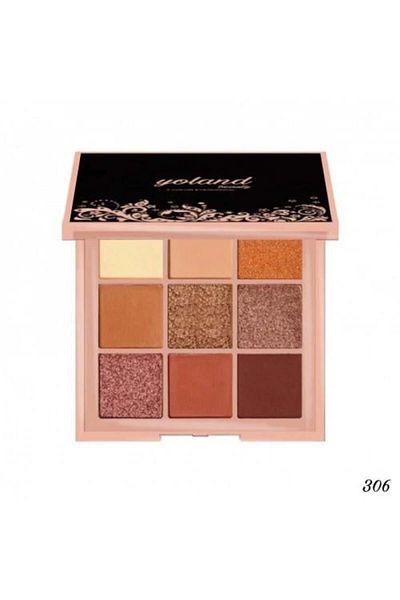 YOLAND BEAUTY Eye Shadow Kit Tunay YB-306, Set of 9 Colors