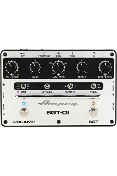 Ampeg Sgt-dı Dı-box Ve Bass Preamp Pedal