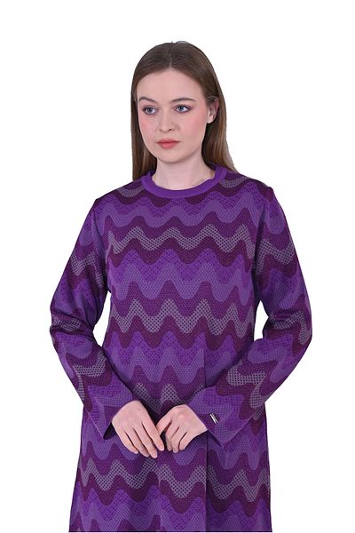 Invee Rochie tricotată violet INVEE 6838