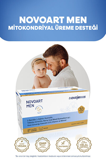 Novojenus Mitokondriyal Erkek Üreme Desteği Novoart Men 30 Şase