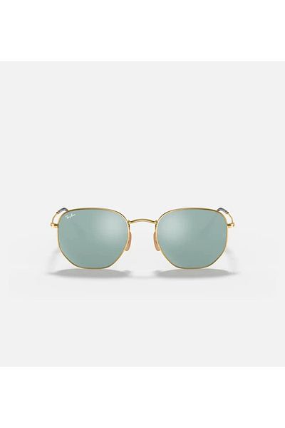 Ray-Ban Hexagonal Mirror Sunglasses RB3548N 001/30 Size 54