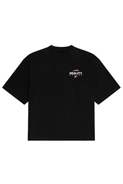 SVART WEAR Tricou FORMULA TRACKS Ba cu imprimeu v supradimensionat nisex