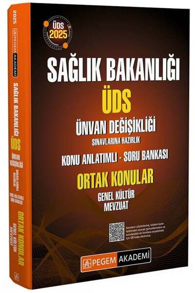 Pegem Akademi Yayıncılık Pegem 2025 GYS ÜDS Sağlık Bakanlığı Ortak Konular Ge...