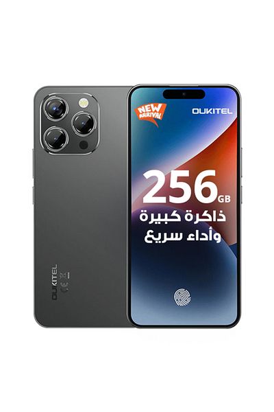 oukitel P1 Dual SIM Black 4+12GB RAM 256GB 4G - Middle East Version