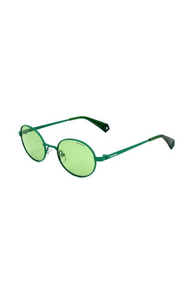 Polaroid ochelari de soare PLD 6066/S-1ED-51 unisex, rotunzi cu lentile polarizate verzi
