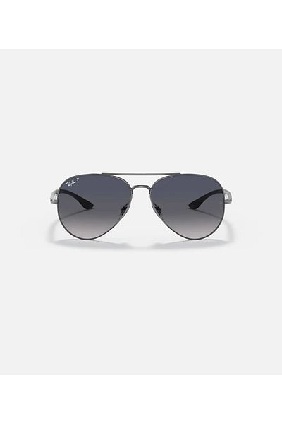 Ray-Ban Aviator Sunglasses Gunmetal Grey Polarized RB3675 004/78 Size 58