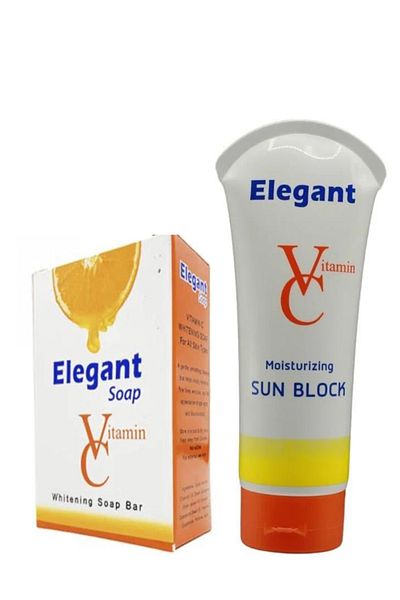 Elegant Elegant Vitamin C Sunscreen Brightening Soap & Lotion
