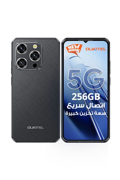 oukitel WP52 Dual SIM Black 4+12GB RAM 256GB 5G - Middle East Version