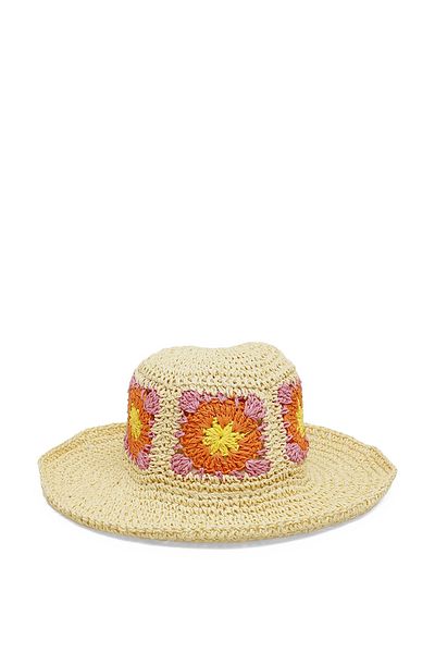 Butigo FLOWER STRAW HAT-W 4FX többszínű női szalmakalap