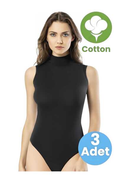 Uniquetrenders Жіночий триколірний боді з рибальським коміром, без рукавів, н...