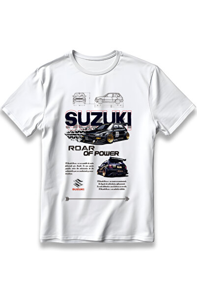 EZG Business Unisex 100% Βαμβακερό μπλουζάκι SUZUKI Roar of Power με κανονική...