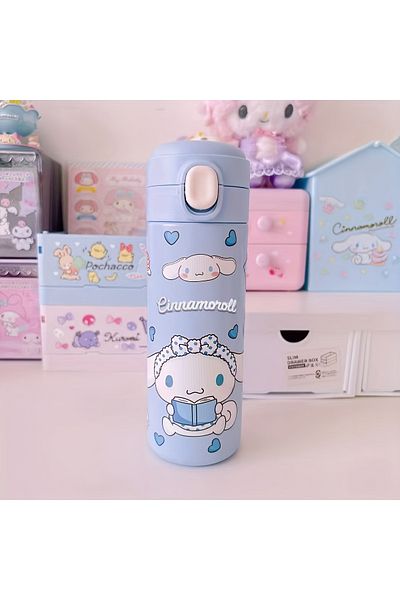 bundle island Children's Thermos Stainless Steel Kuromi with Cinnamoroll Figure Krm304