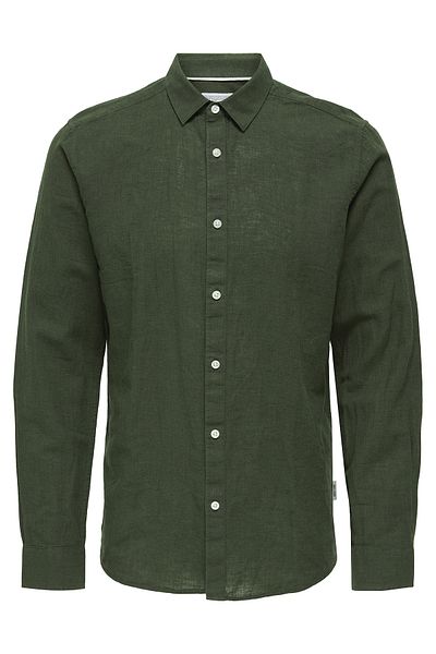 Only & Sons Onscaiden Linen and Cotton Blended Slim Fit Shirt Men's Shirt 22012321