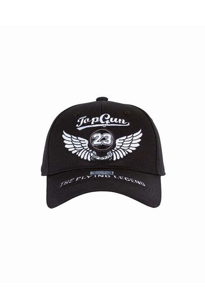 TOP GUN The Flying Legend Cap Vintage Aviation Style Adjustable Cotton Hat with Embroidered Design
