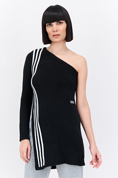 adidas سترة رياضية نسائية مناسبة للأنشطة الخارجية بكتف واحد، لون أسود