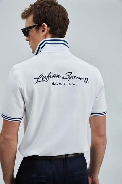 Lufian Everes Smart Polo Men's T-Shirt White 111040216