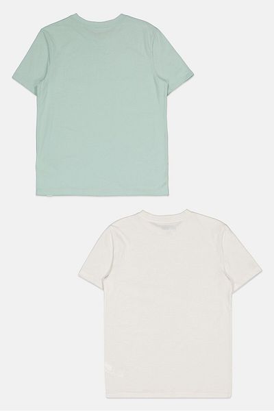 GAP x Star Wars Kids Boy 2 Piece Graphic Print Short Sleeve T-Shirt, White/Green