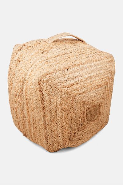 Muy Mucho Square Pouf 40 x 40 x 30 cm, Tan