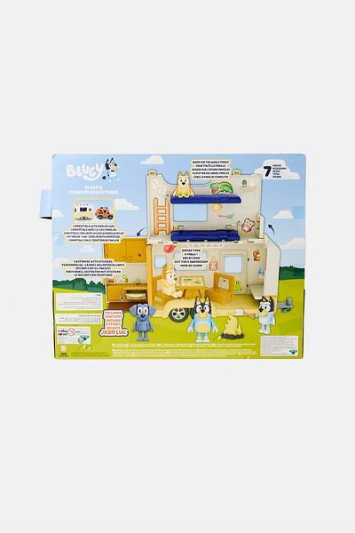 bluey S Caravan Adventure Playset, White