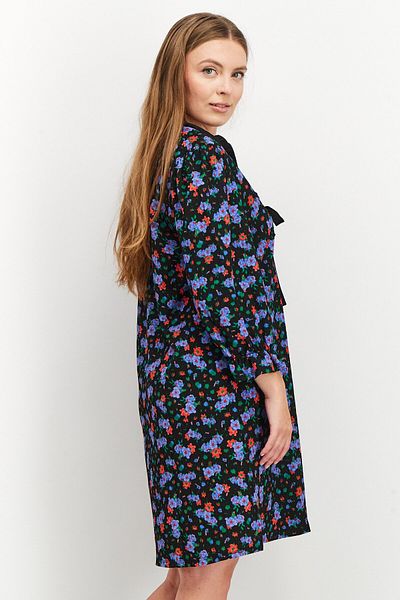 Asos Design Women Floral Print Mini Dress, Black